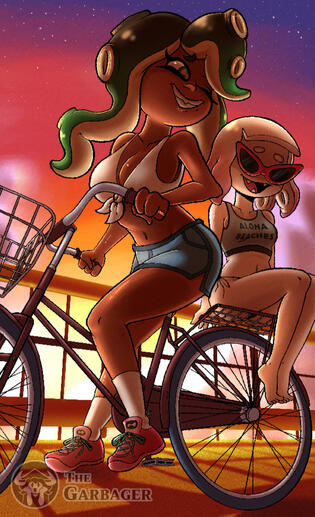 Fanart: Marina and Pearl from Splatoon 2