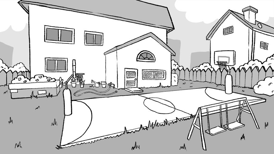 background work for a college animated project