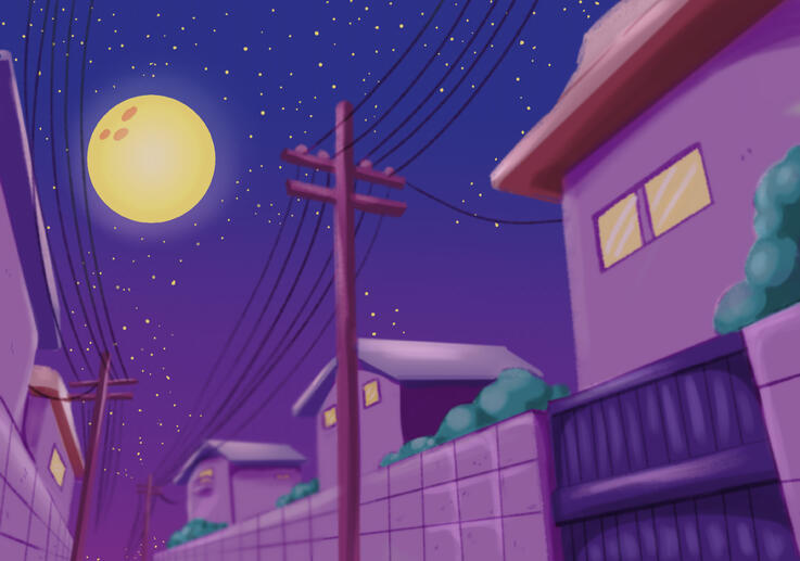 Background of a fanart