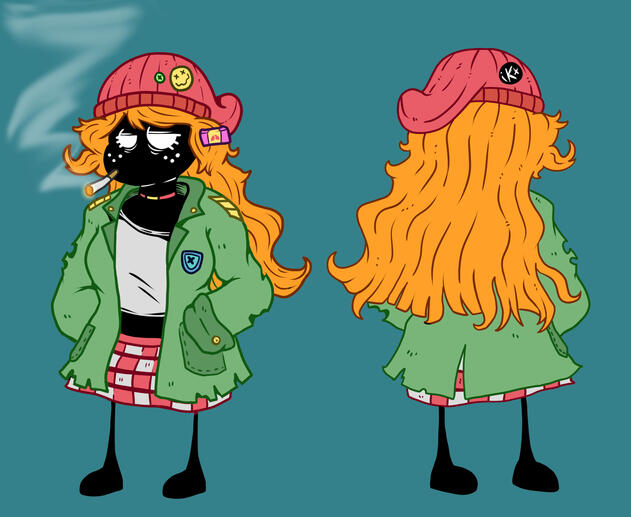 Commissioned character designs for an upcoming game by Starblinky games