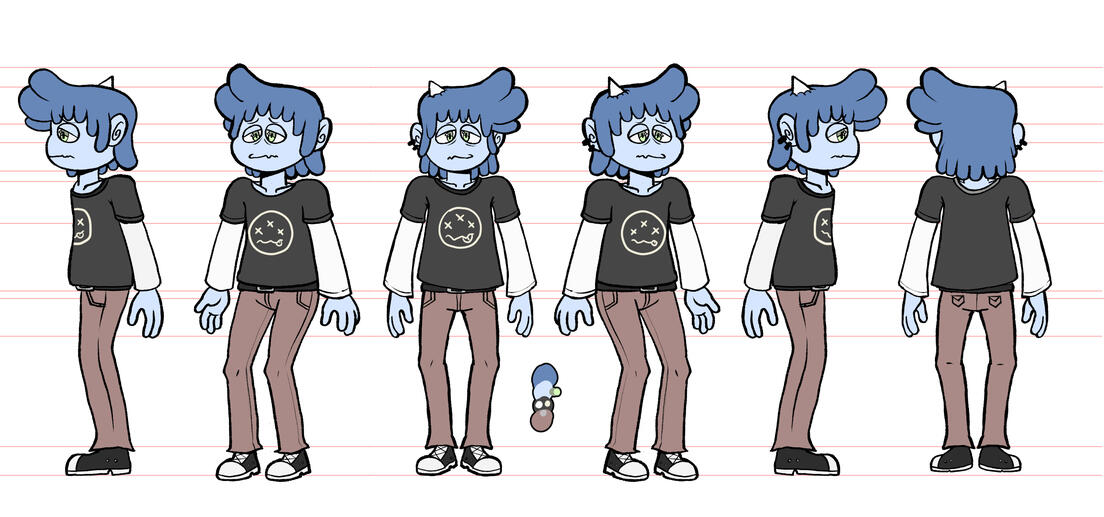 Turnaround of Dennis (My character) for a college project