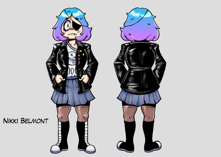 Model Sheet for my character Nikki