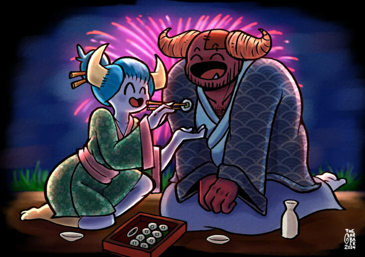 Morticia and Abbadon